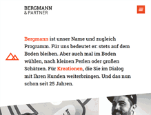 Tablet Screenshot of bergmann-und-partner.de
